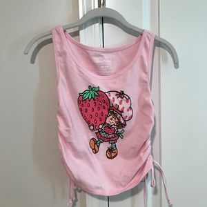 Women’s Strawberry Shortcake Cinched Graphic Tank Top